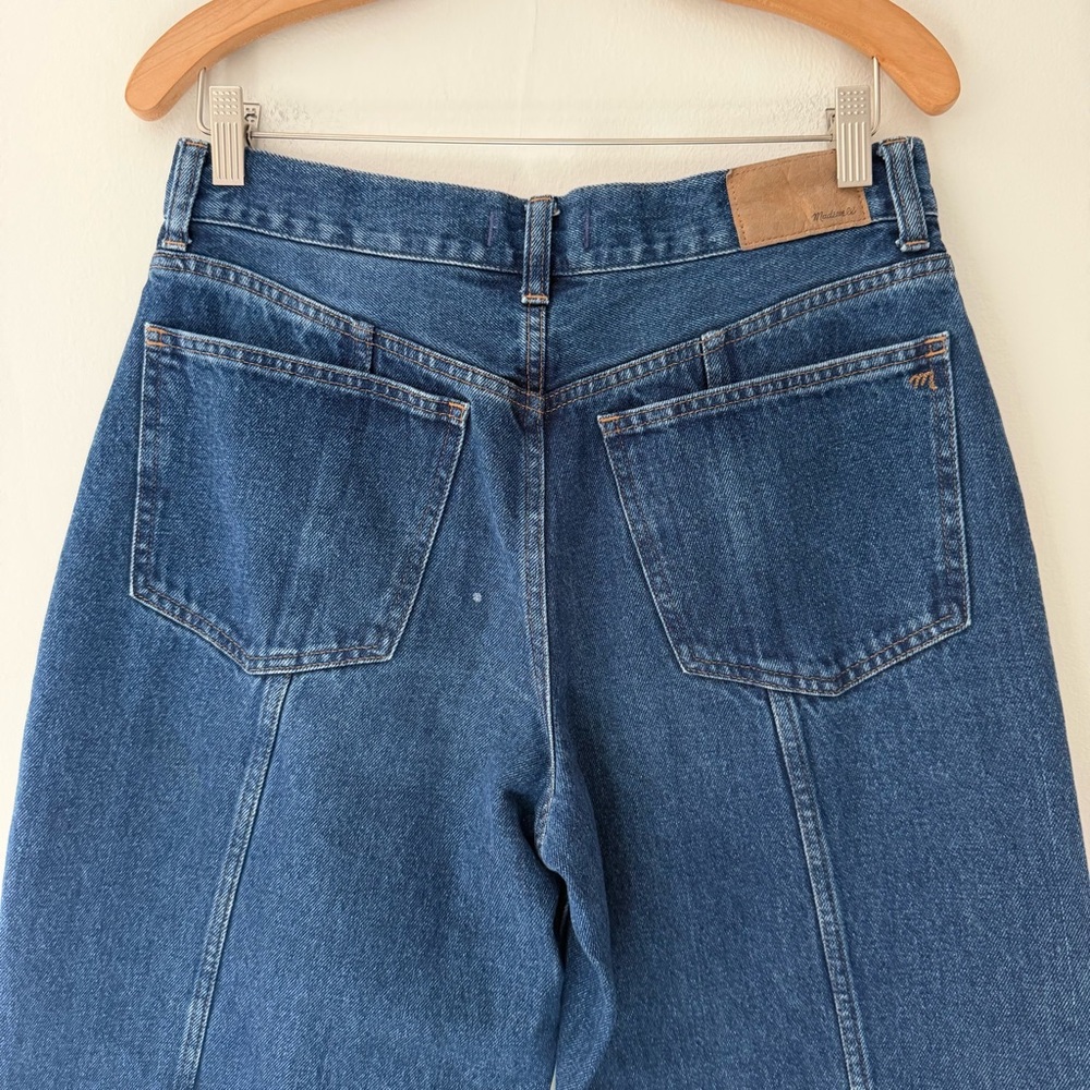 Madewell Superwide Leg Jeans High Waist Cotton Blue Denim Size 29 - Picture 10 of 12